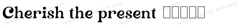 Cherish the present字体转换